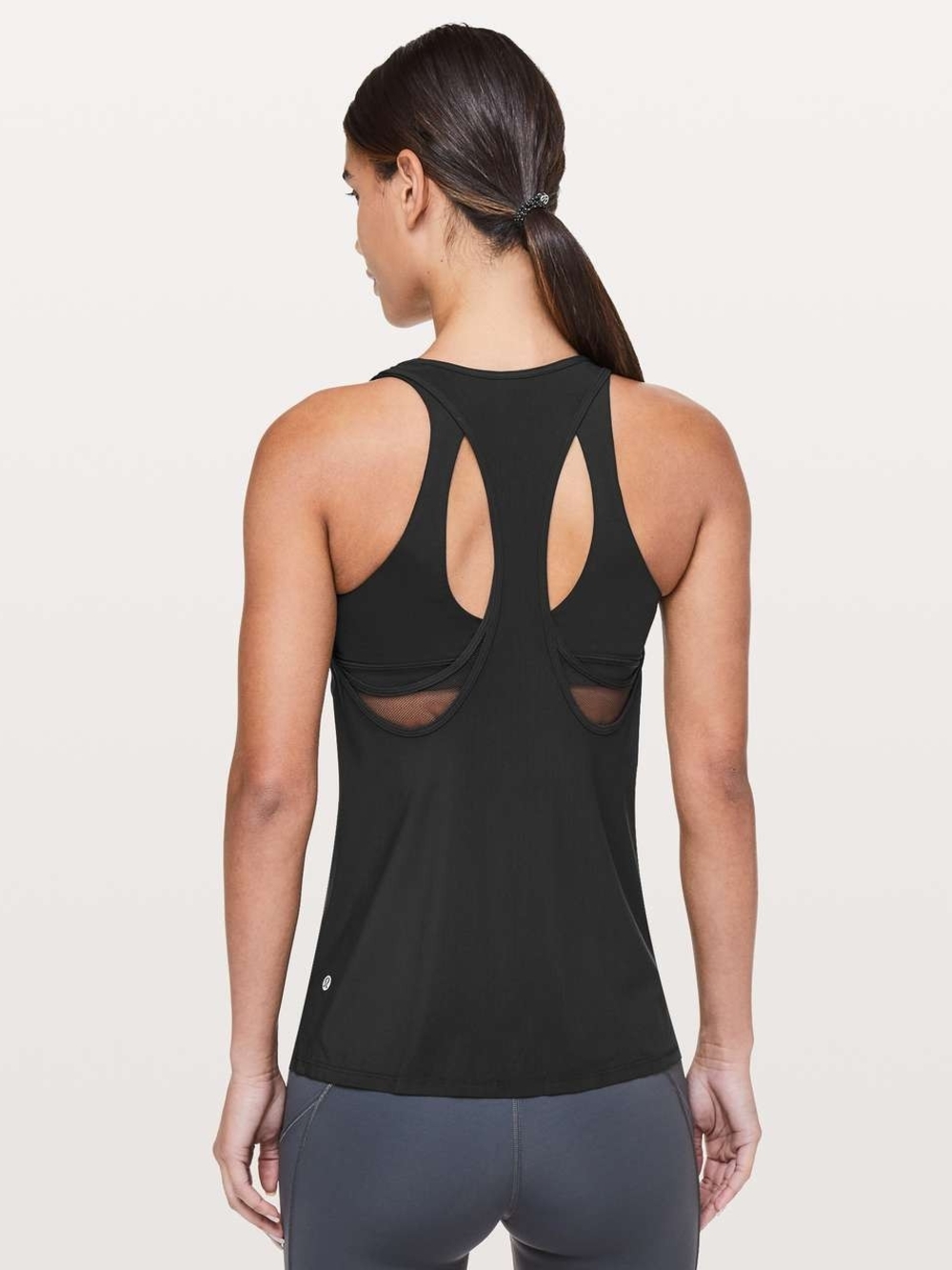 Lululemon Black Wild Tank Top with Built-In Sports Bra - Size 6